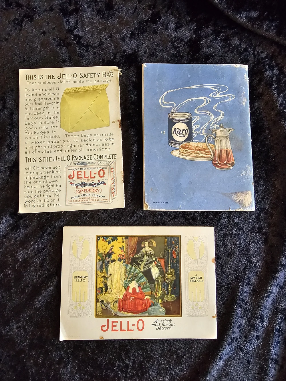Vintage 1920s-1930s Advertising Cookbooks & Jell-O Pamphlets - Lot of 3